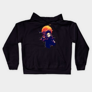 Tanjiro Retro Art Style Kids Hoodie